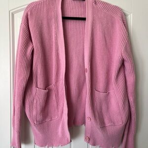 Pink cardigan